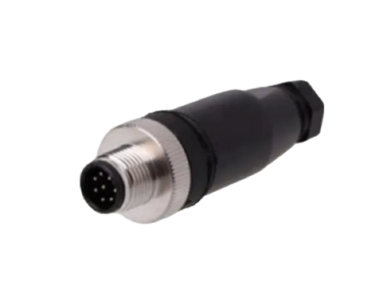 FNC M12 8 Pin Seyyar Tipi Erkek Konnektör